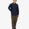 Organic Button Down Chemise en coton bio - Bleu marine