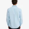 Organic Button Down Chemise en coton bio - Bleu polaire