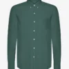 Organic Button Down chemise en coton bio - Vert émeraude