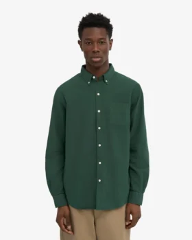 Organic Button Down chemise en coton bio – Vert émeraude