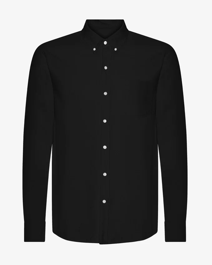 Organic Button Down Chemise - Noir intense