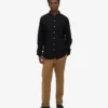 Organic Button Down Chemise - Noir intense