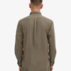 Organic Button Down Chemise - Olive poussiéreux