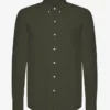 Organic Button Down chemise - Vert chasseur