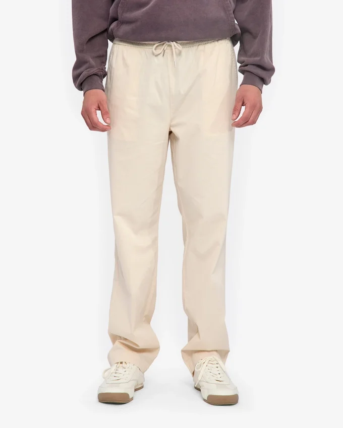 Organic Twill Pants - Ivory White