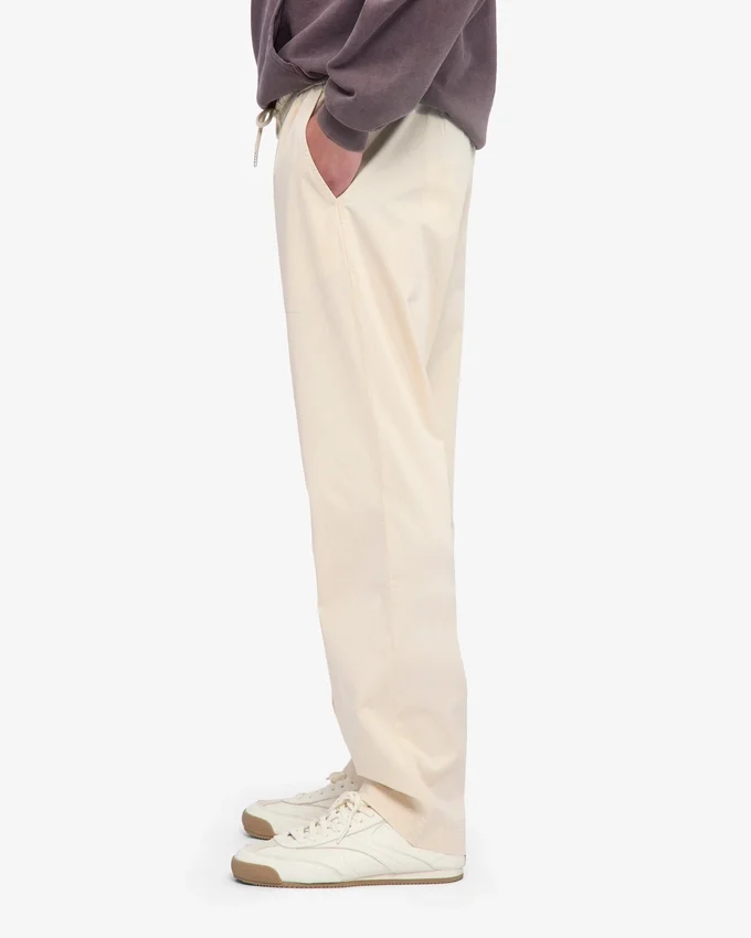 Organic Twill Pants - Ivory White