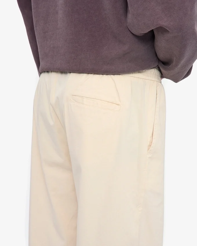 Organic Twill Pants - Ivory White
