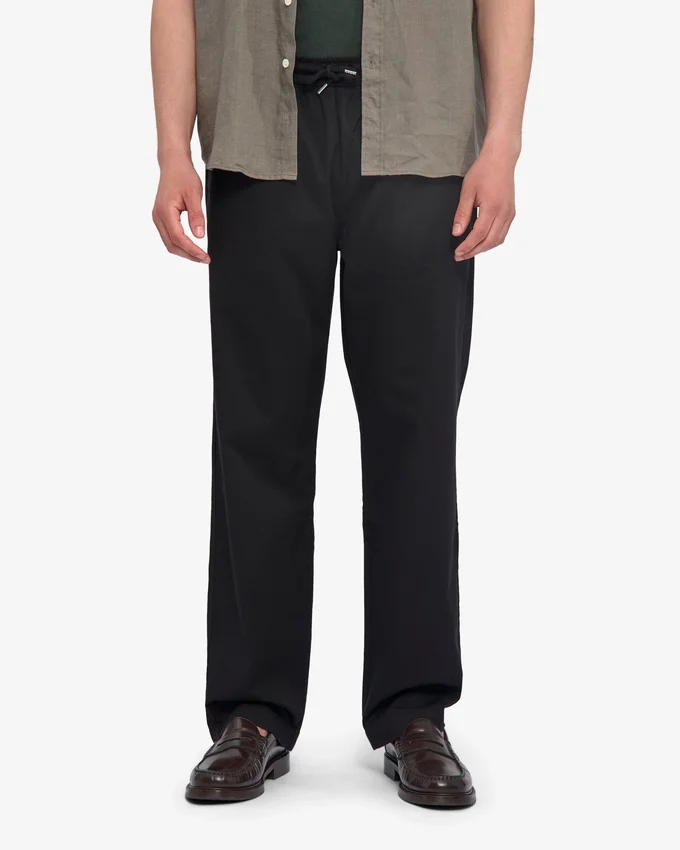 Organic Twill Pants - Noir intense