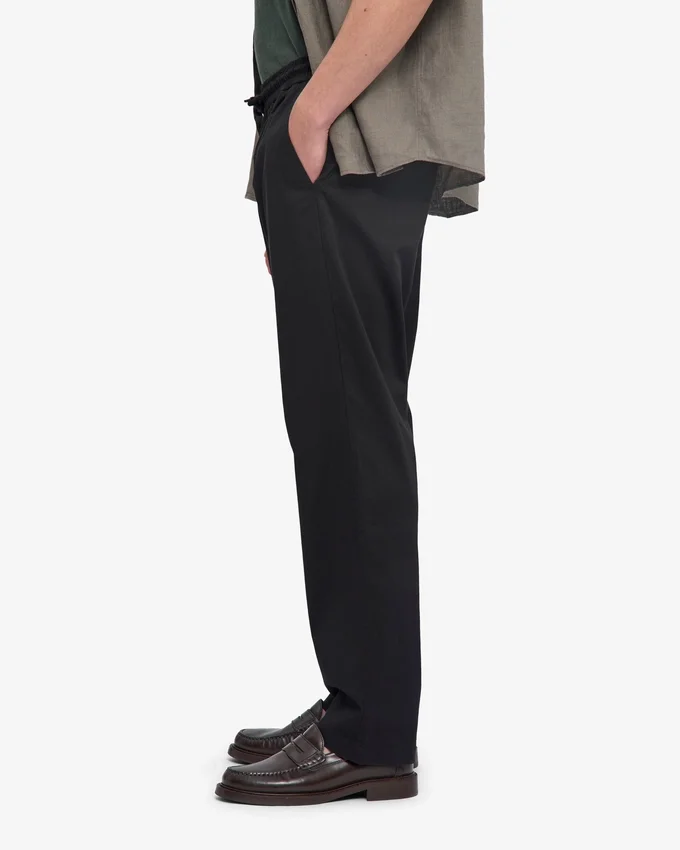 Organic Twill Pants - Noir intense