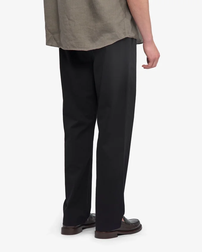 Organic Twill Pants - Noir intense