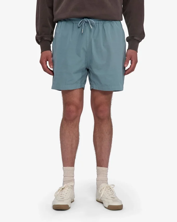Organic Twill Shorts - Bleu acier
