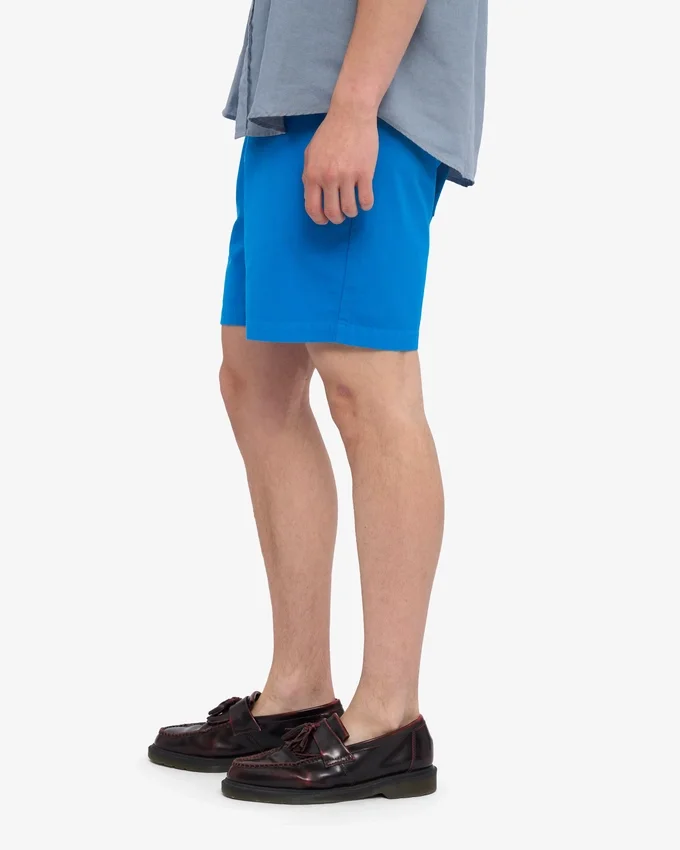 Organic Twill Shorts - Bleu Pacifique