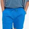 Organic Twill Shorts - Bleu Pacifique