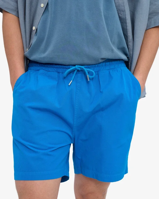 Organic Twill Shorts - Bleu Pacifique