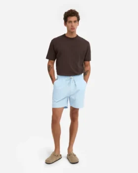 Organic Twill Shorts – Bleu polaire