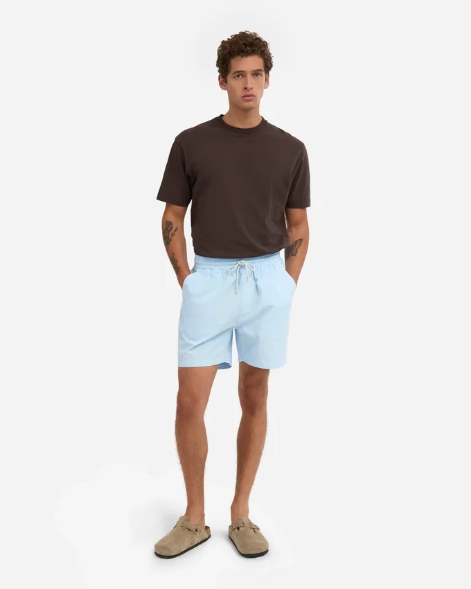 Organic Twill Shorts - Bleu polaire