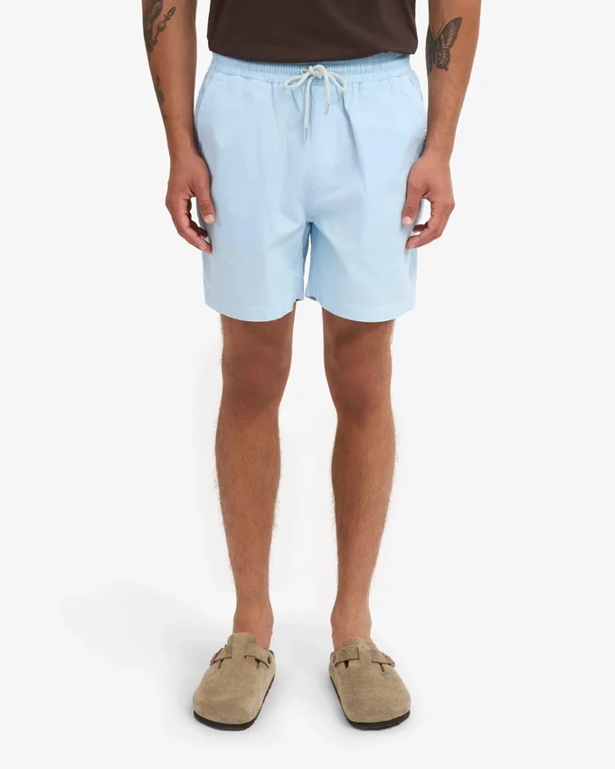 Organic Twill Shorts - Bleu polaire