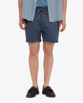 Organic Twill Shorts – Bleu pétrole