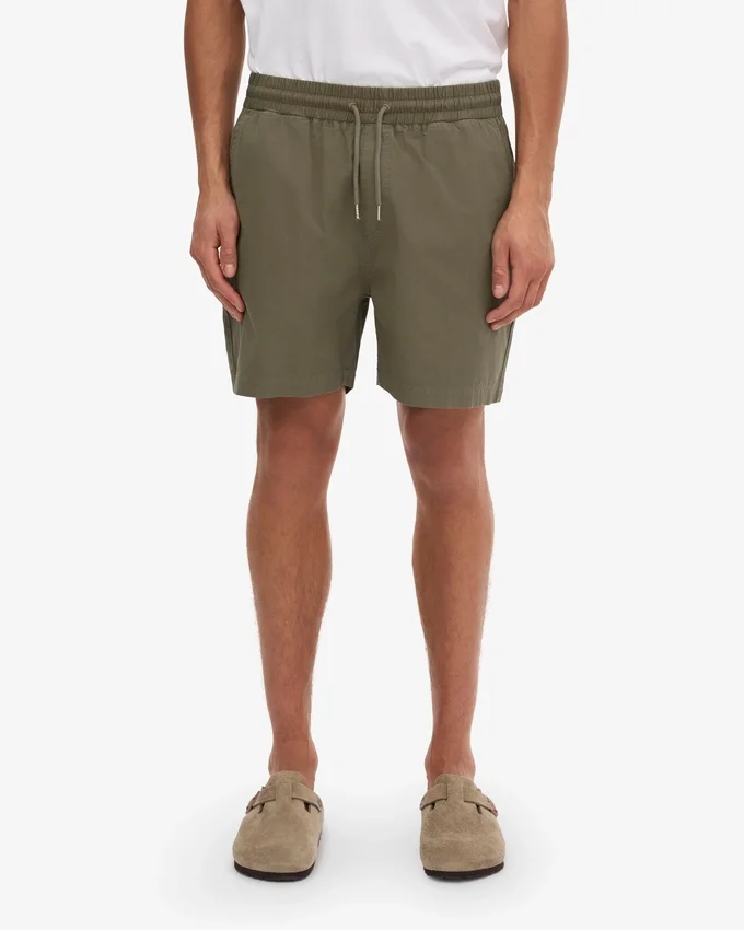 Organic Twill Shorts - Olive poussiéreux