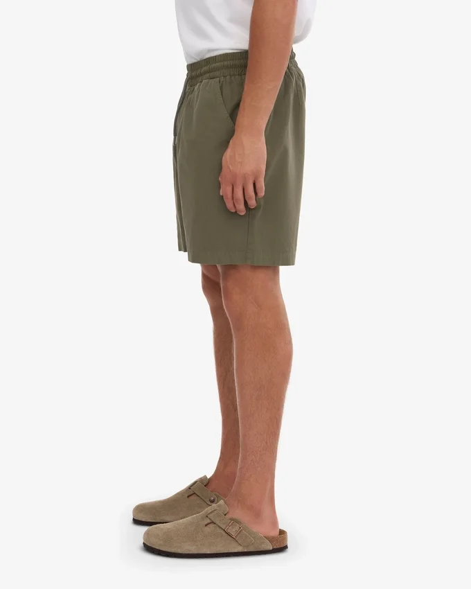 Organic Twill Shorts - Olive poussiéreux
