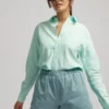 Organic Twill Shorts pour femme - Bleu acier
