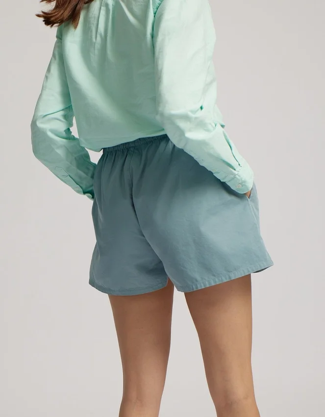 Organic Twill Shorts pour femme - Bleu acier
