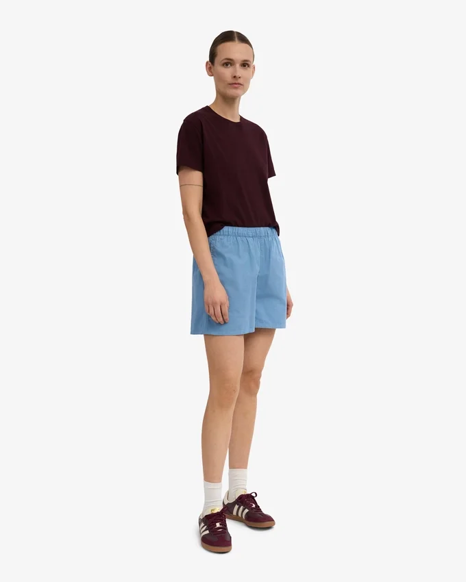 Organic Twill Shorts pour femme - Bleu bord de mer