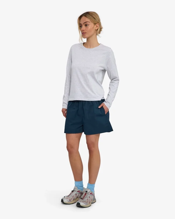 Organic Twill Shorts pour femme - Bleu pétrole