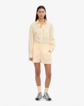 Organic Twill Shorts pour femme – Jaune pâle