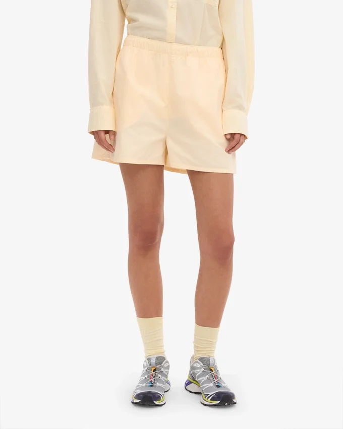Organic Twill Shorts pour femme - Jaune pâle