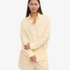 Organic Twill Shorts pour femme - Jaune pâle