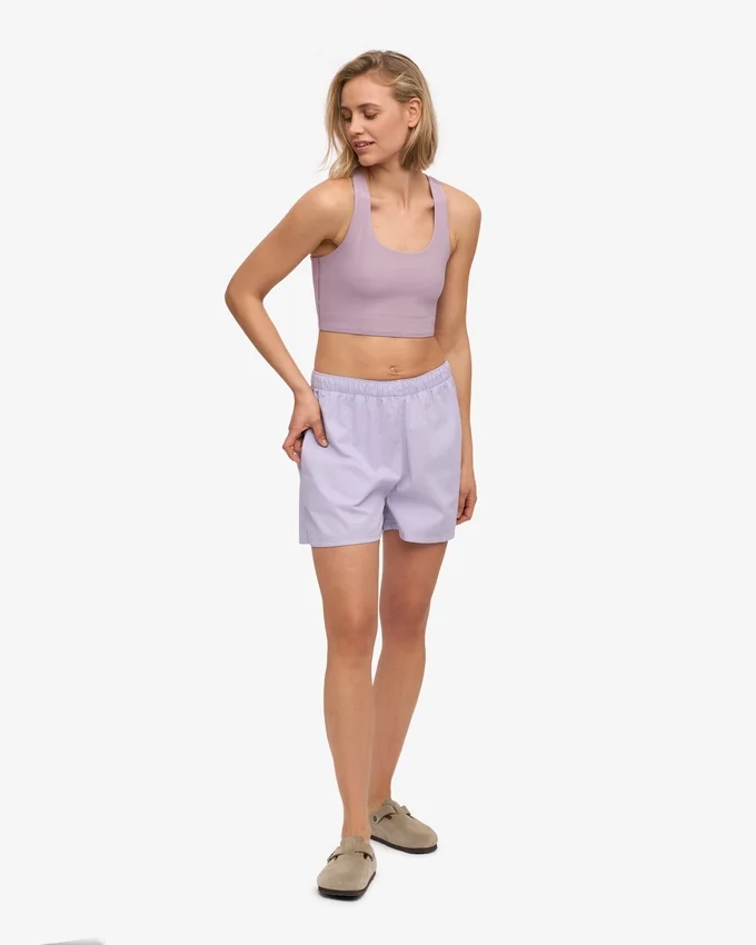 Organic Twill Shorts pour femme - Lavande pâle