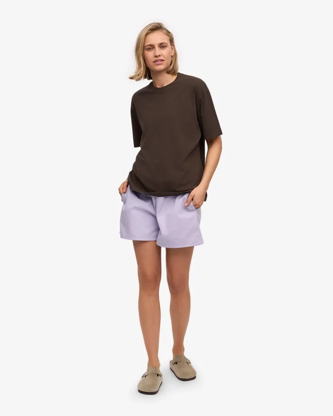 Organic Twill Shorts pour femme - Lavande pâle