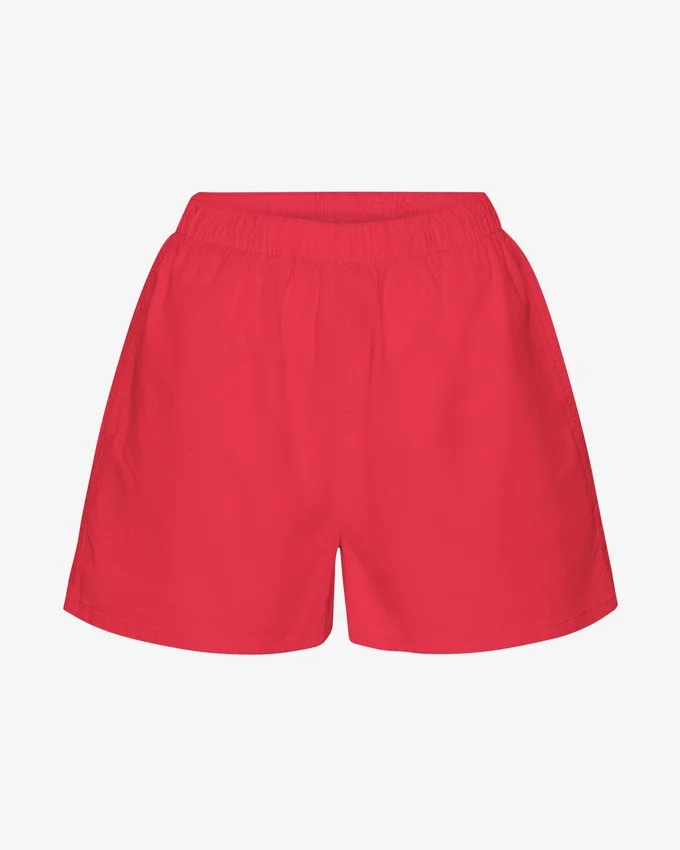 Organic Twill Shorts pour femme - Rouge mandarine
