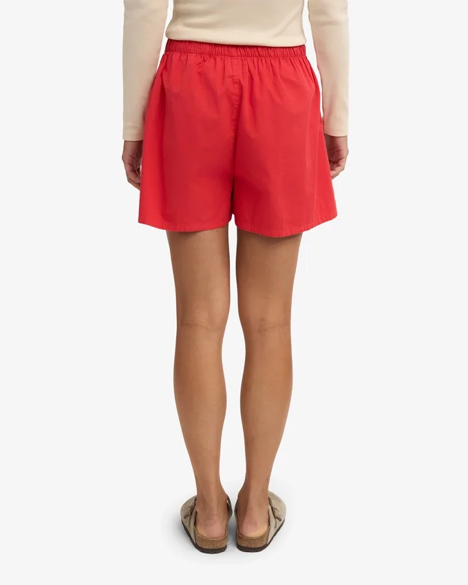 Organic Twill Shorts pour femme - Rouge mandarine