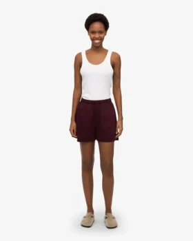 Organic Twill Shorts pour femme – Rouge sang de bœuf