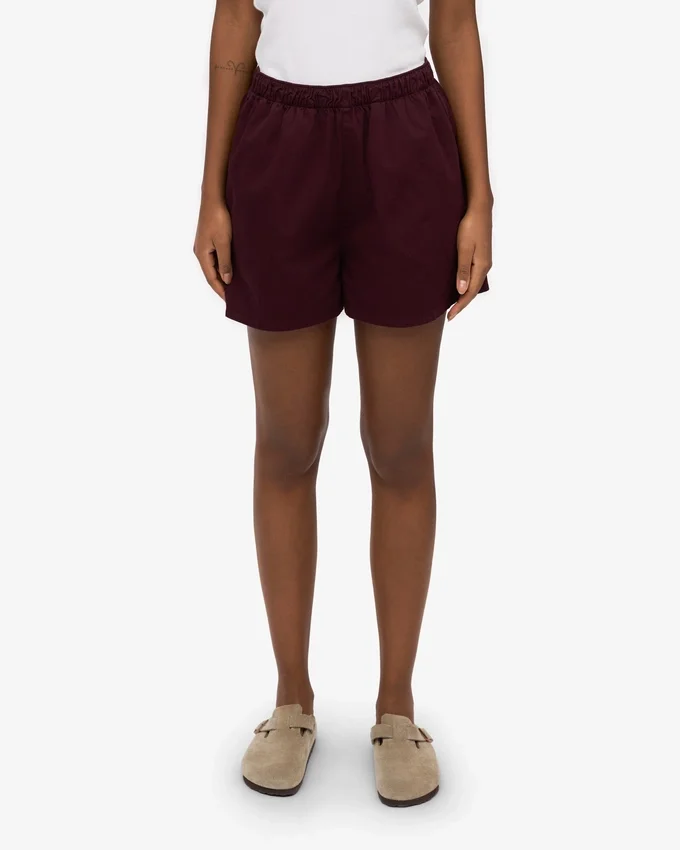 Organic Twill Shorts pour femme - Rouge sang de bœuf