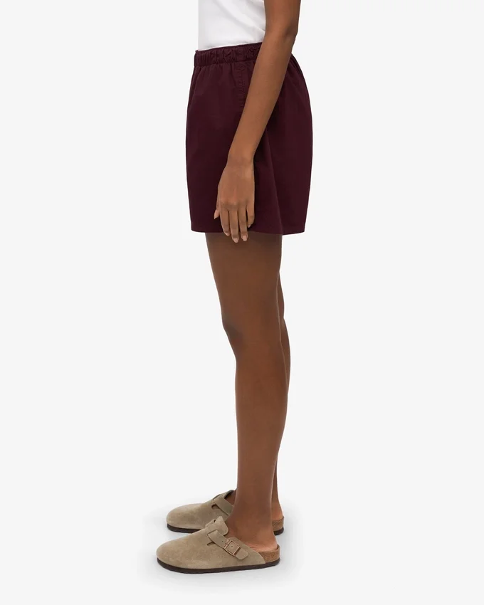 Organic Twill Shorts pour femme - Rouge sang de bœuf
