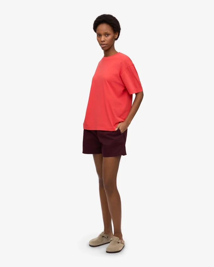 Organic Twill Shorts pour femme - Rouge sang de bœuf