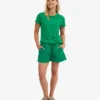 Organic Twill Shorts pour femme - Vert Kelly