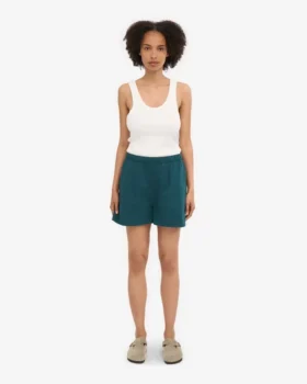 Organic Twill Shorts pour femme – Vert océan