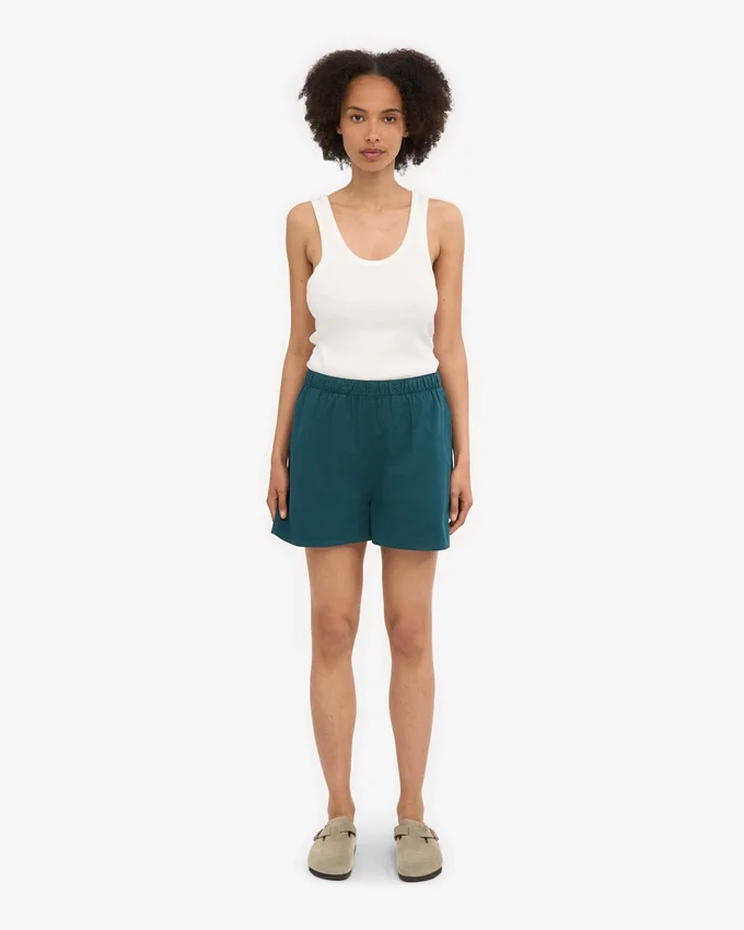 Organic Twill Shorts pour femme - Vert océan