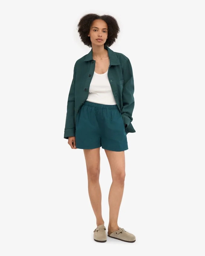 Organic Twill Shorts pour femme - Vert océan