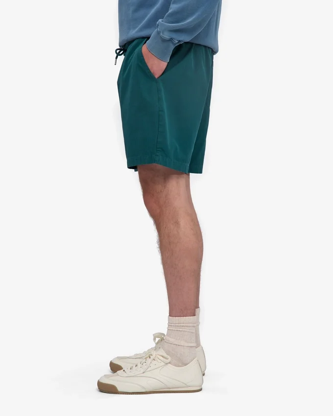 Organic Twill Shorts - Vert océan