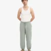 Pantalon de survêtement ample bio - Bleu acier