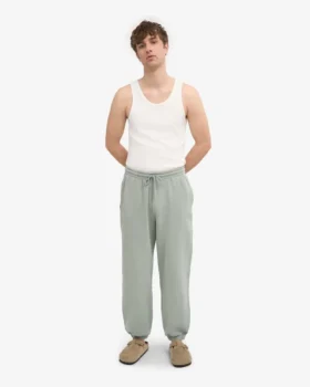 Pantalon de survêtement ample bio – Bleu acier