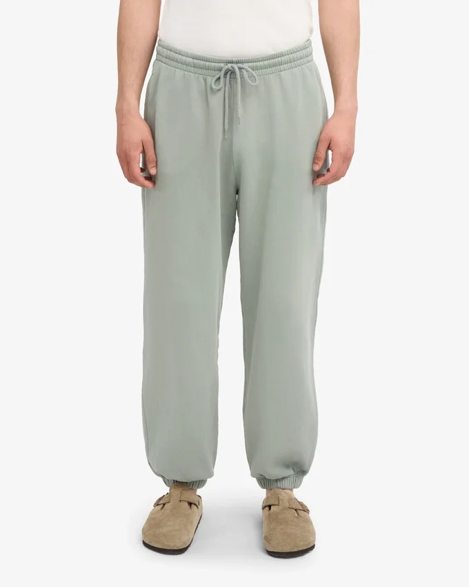 Pantalon de survêtement ample bio - Bleu acier