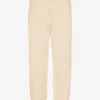 Pantalon de survêtement ample en coton bio - Blanc ivoire