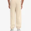Pantalon de survêtement ample en coton bio - Blanc ivoire