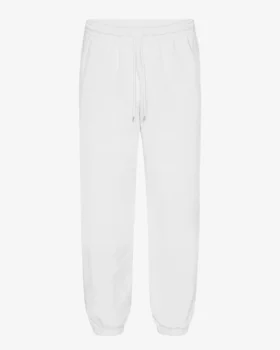 Pantalon de survêtement ample en coton bio - Blanc optique